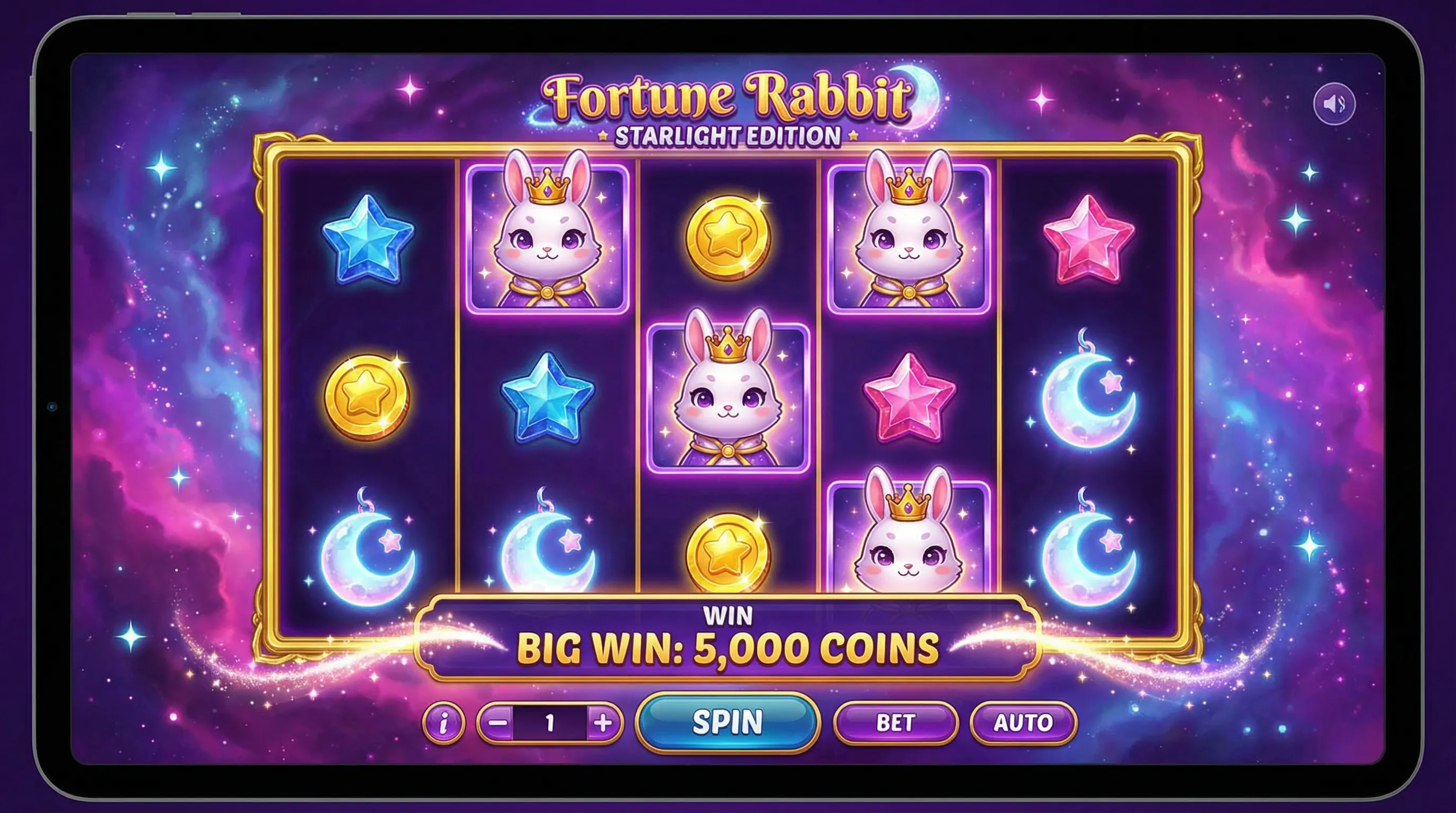 Fortune Rabbit gameplay interface bethorse